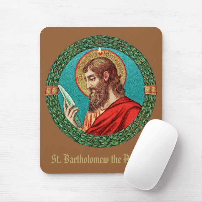 St. Bartholomew the Apostle (JMAS 03) Mouse Mat (With Mouse)