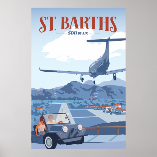 St Barths Landing Poster (Front)