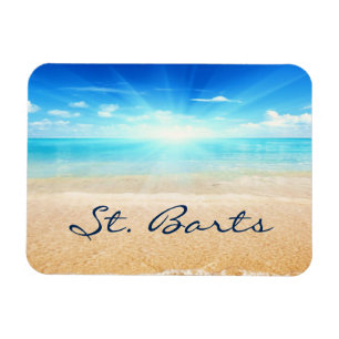 St. Barts beach sunrise Magnet