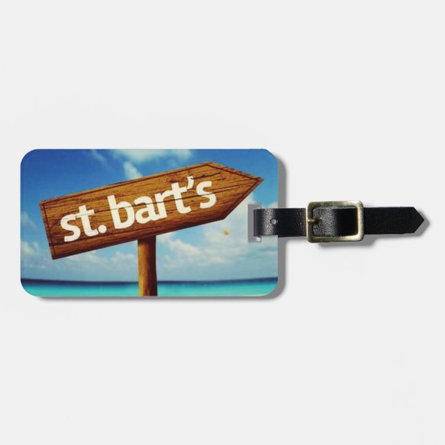 St. Bart's Luggage Tag (Front Horizontal)