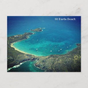 St Barts's Beach, Caribbean Holiday Postcard