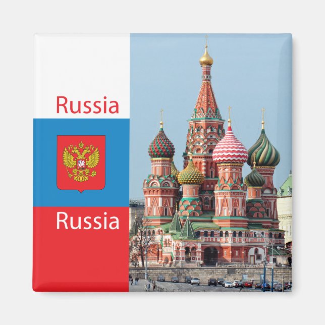 St. Basil cathedral. Russia Magnet (Front)