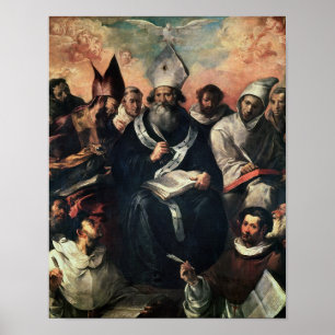 St. Basil Dictating his Doctrine Poster