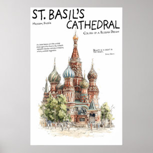 St. Basil’s Cathedral Poster Moscow Russia