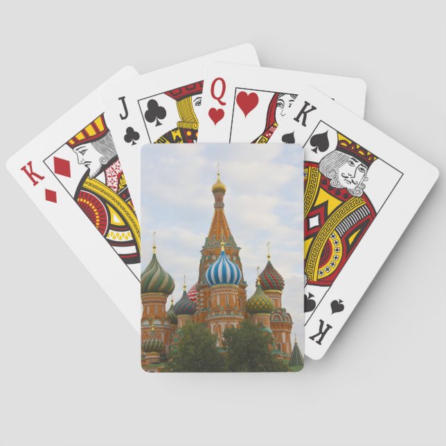 St. Basil's Cathedral in Red Square, Moscow Playing Cards (Back)