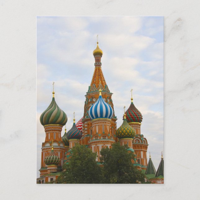 St. Basil's Cathedral in Red Square, Moscow Postcard (Front)