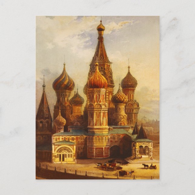 St. Basil's Cathedral, Moscow, Russia. Postcard (Front)