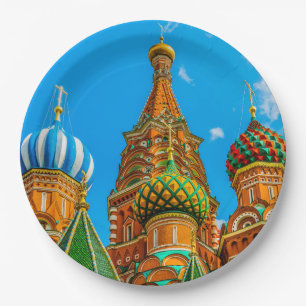 St. Basil's cathedral Paper Plate