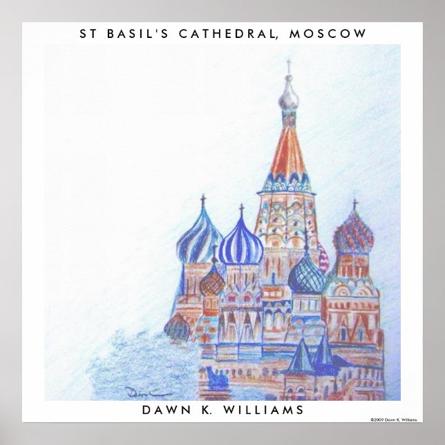 St. Basil's Cathedral Poster Print (Front)