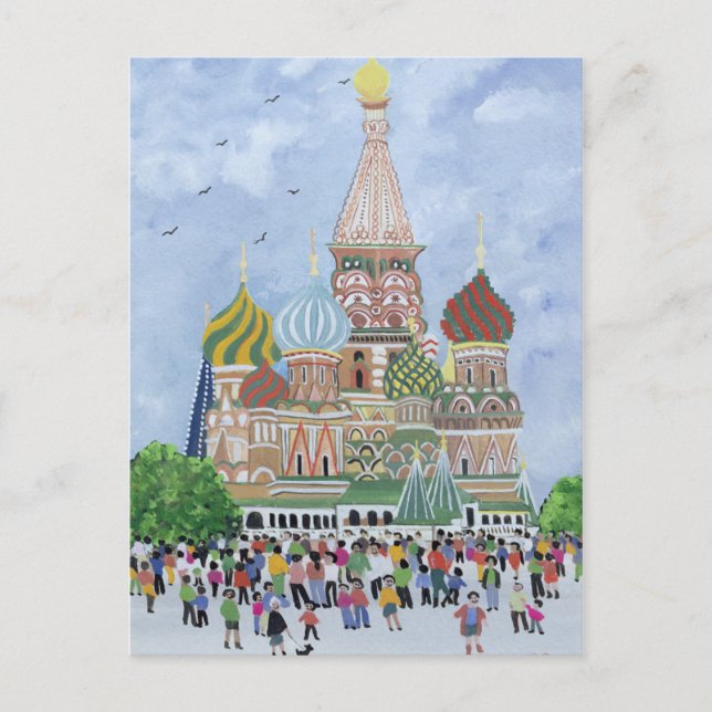 St. Basil's Cathedral Red Square 1995 Postcard (Front)