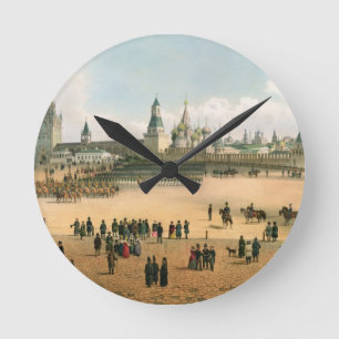 St. Basil's Cathedral seen from the Kremlin, from Round Clock