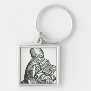 St. Bede from 'Liber Chronicarum' Key Ring