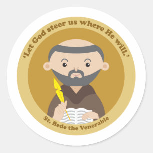 St. Bede the Venerable Classic Round Sticker