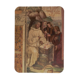 St. Benedict against a Landscape, from the Life o Magnet