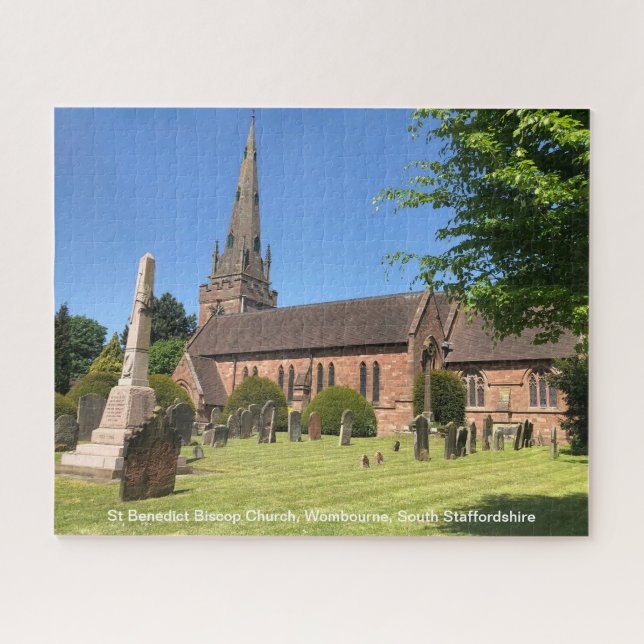 St Benedict Biscop Church Wombourne Staffordshire Jigsaw Puzzle (Horizontal)