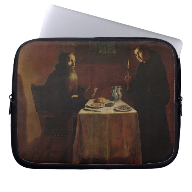 St. Benedict Blessing St. Maur Laptop Sleeve (Front)