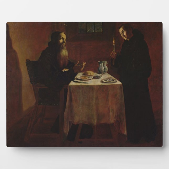 St. Benedict Blessing St. Maur Plaque (Front)