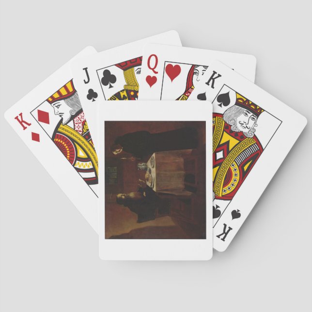 St. Benedict Blessing St. Maur Playing Cards (Back)