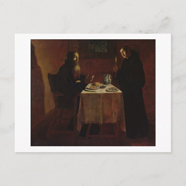 St. Benedict Blessing St. Maur Postcard (Front)