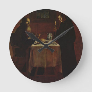 St. Benedict Blessing St. Maur Round Clock