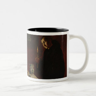 St. Benedict Blessing St. Maur Two-Tone Coffee Mug