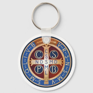 St. Benedict Exorcism Medal Key Chain