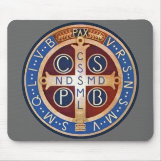 St. Benedict Exorcism Medal Mouse Pad