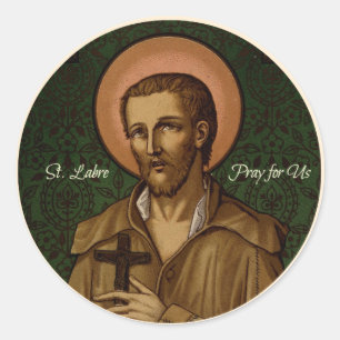 St. Benedict Labre Pray for Us Classic Round Sticker