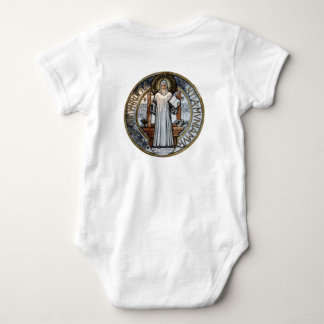 St Benedict Medal Baby Onezie Bodysuit