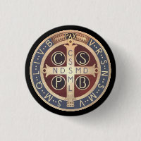 St. Benedict Medal Buttons, All Sizes & Shapes