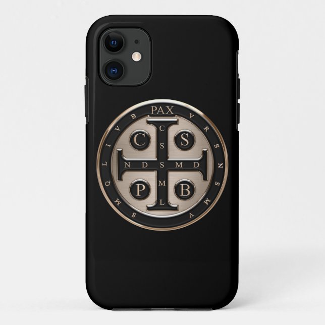 St. Benedict Medal Case-Mate iPhone Case (Back)