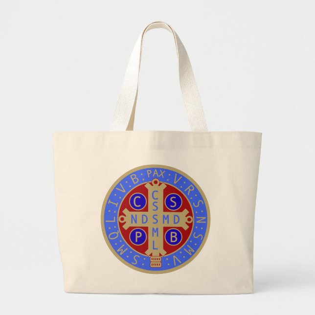 St. Benedict Medal Jumbo Tote (and Others) (Front)
