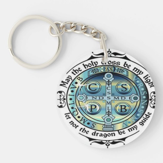 St Benedict Medal Keychain (Front)