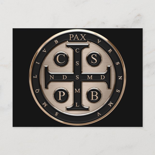 St. Benedict Medal Postcard (Front)