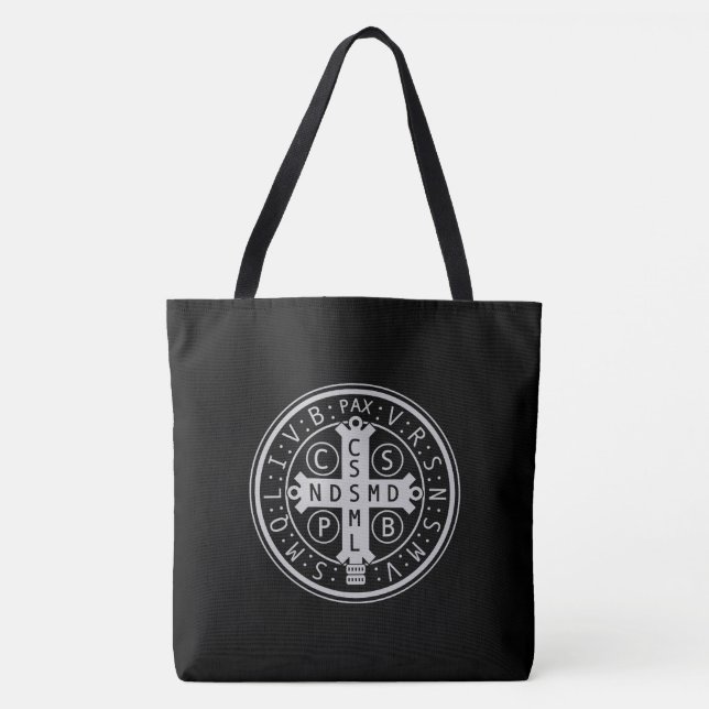 St. Benedict Medal Tote Bag (Front)