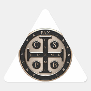 St. Benedict Medal Triangle Sticker