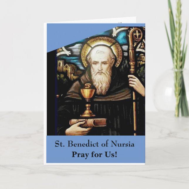 St. Benedict of Nursia Card (Front)