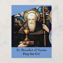 St. Benedict of Nursia Card