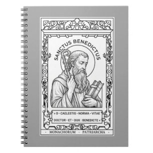 St. Benedict of Nursia Catholic Saint Father  Notebook