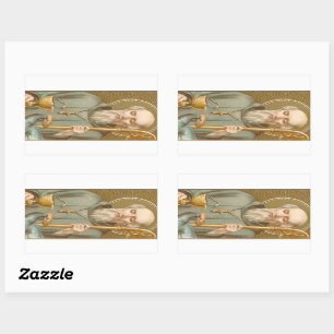 St. Benedict of Nursia (JM 07) Rectangular Sticker