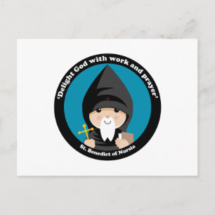 St Benedict of Nursia Postcard