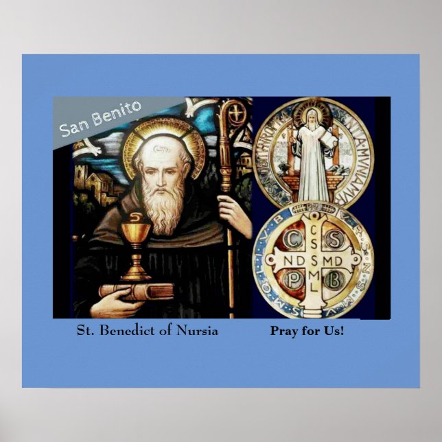 St. Benedict of Nursia Poster (Front)
