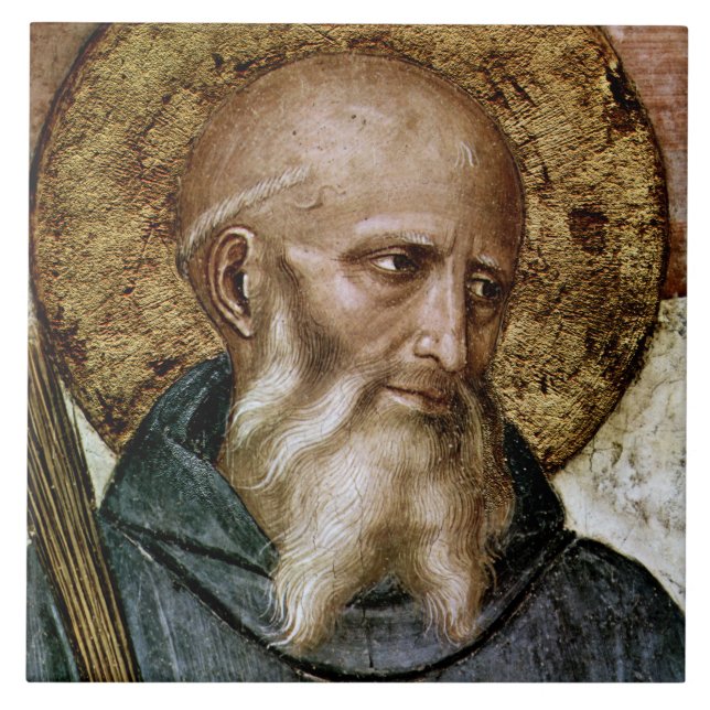 St. Benedict of Nursia Tile (Front)