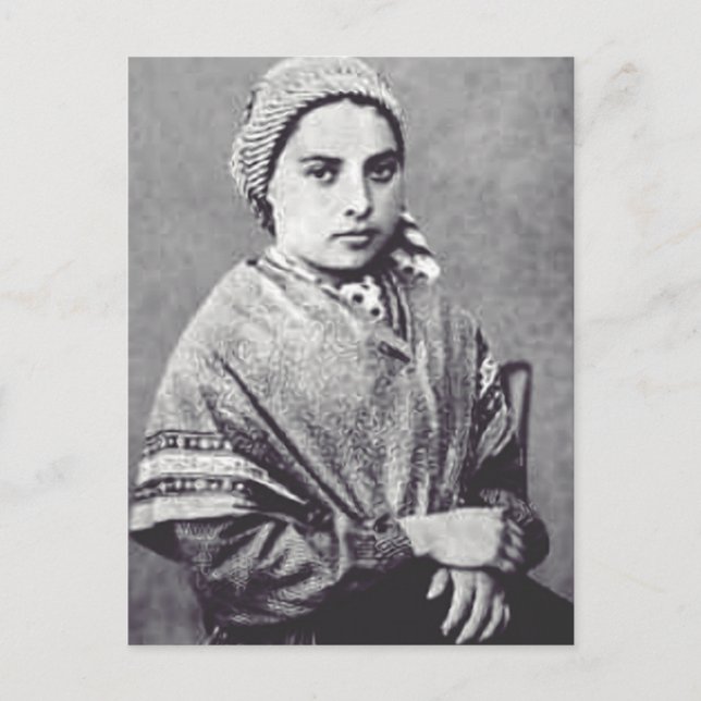 St. Bernadette Soubirous - Patron Saint of Illness Postcard (Front)
