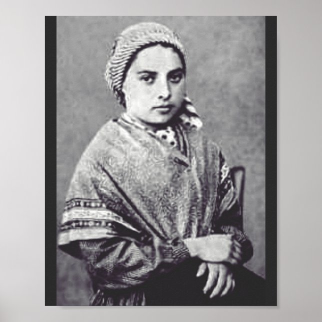 St. Bernadette Soubirous - Patron Saint of Illness Poster (Front)