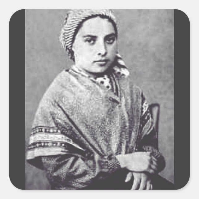 St. Bernadette Soubirous - Patron Saint of Illness Square Sticker (Front)