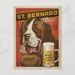 St. Bernard Beer Postcard