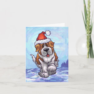 St. Bernard Christmas Holiday Card