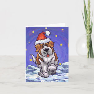 St. Bernard Christmas Holiday Card