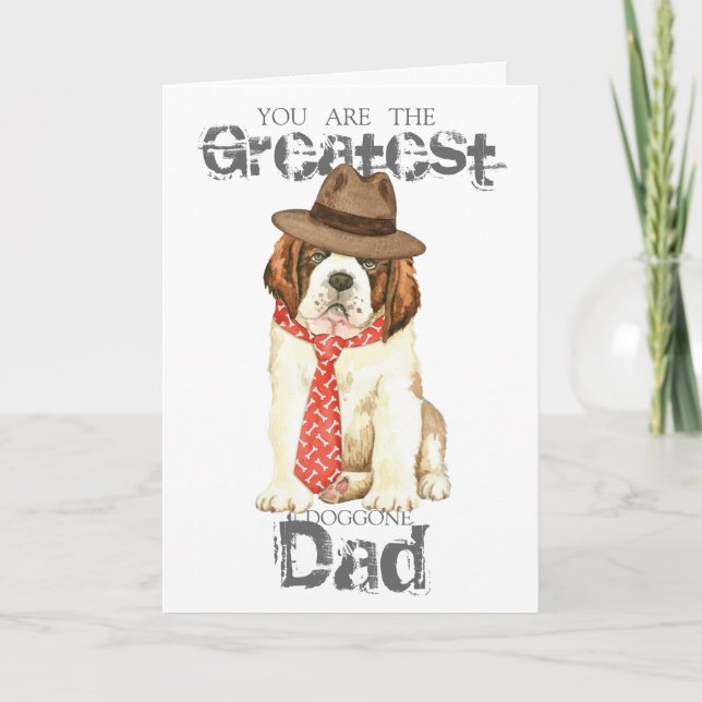 St. Bernard Dad Card (Front)